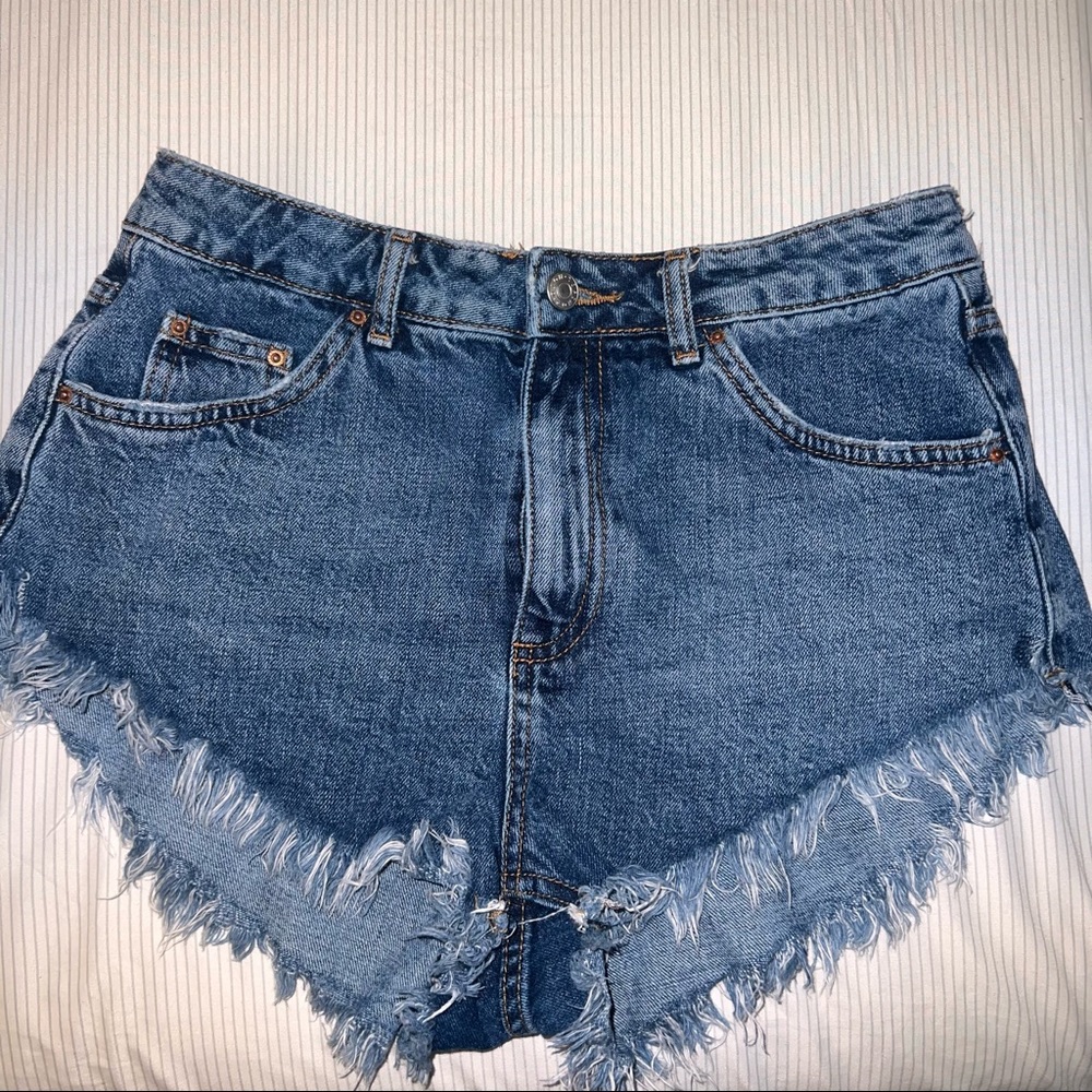 TopShop Kiri Distressed Shorts